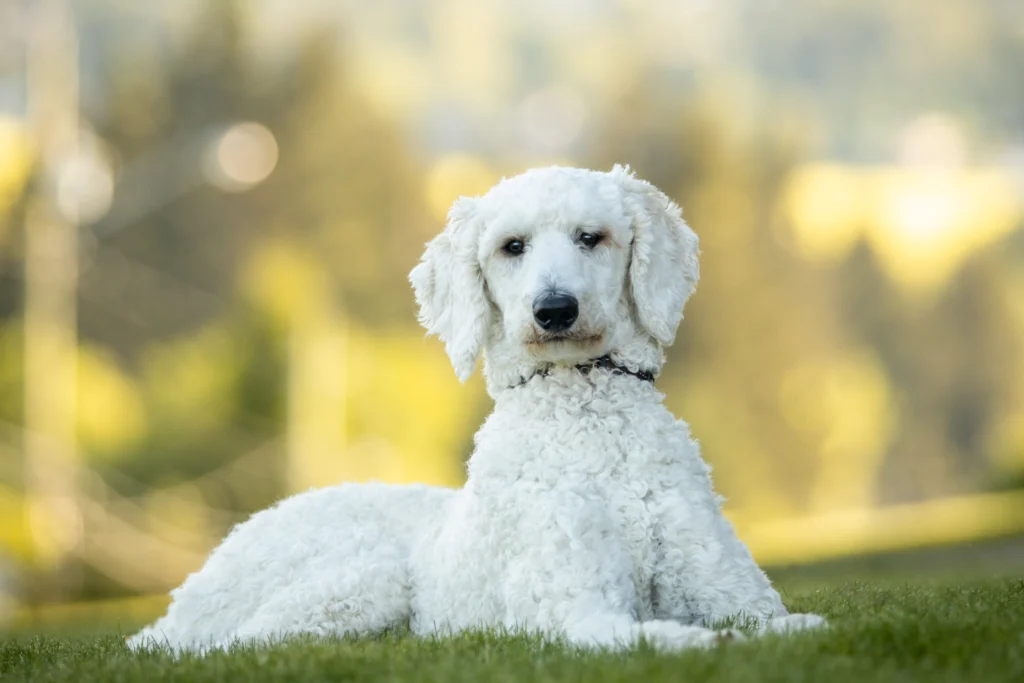 A Poodle on the Grass